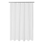 Mrs Awesome Embossed Microfiber Shower Curtain Liner 71 x 96, White