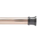 Kenney KN609C/10 Twist & Fit No Tools Camlock Tension Easy Install Shower Curtain Rod with Non-Slip, Non-Scratch Ends, 42-72" Adjustable Length, White, 1" Diameter Rust Resistant Steel Tube