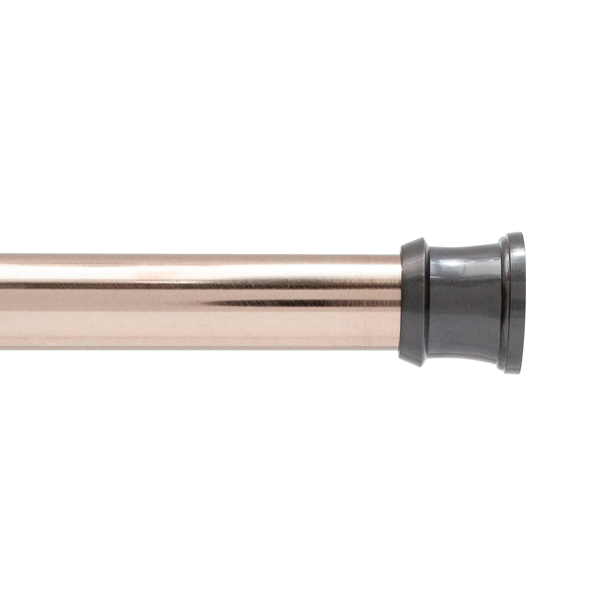 Kenney KN609C/10 Twist & Fit No Tools Camlock Tension Easy Install Shower Curtain Rod with Non-Slip, Non-Scratch Ends, 42-72" Adjustable Length, White, 1" Diameter Rust Resistant Steel Tube