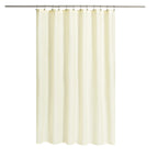 N&Y HOME Fabric Small Stall Shower Curtain Liner Extra Long 36x84, White