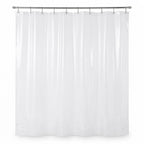 Epica Waterproof Shower Curtain Liner for Bathroom, Metal Grommets (White)