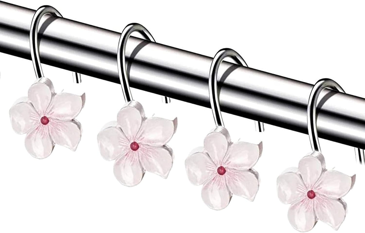 Creative Scents Vanda Shower Curtain Hooks Decorative | Set of 12