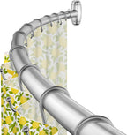 Curved Shower Curtain Rod 48-80Inches Adjustable Round Shower Curtain Rods