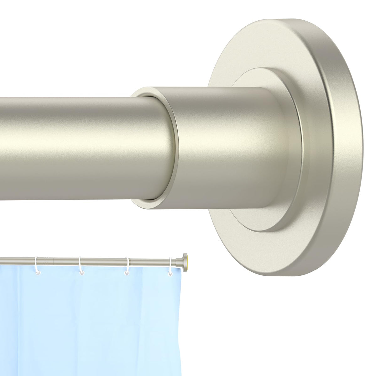 CorkLatta 1" Heavy Duty Black Shower Curtain Rod 31 to 80 Inch,Adjustable