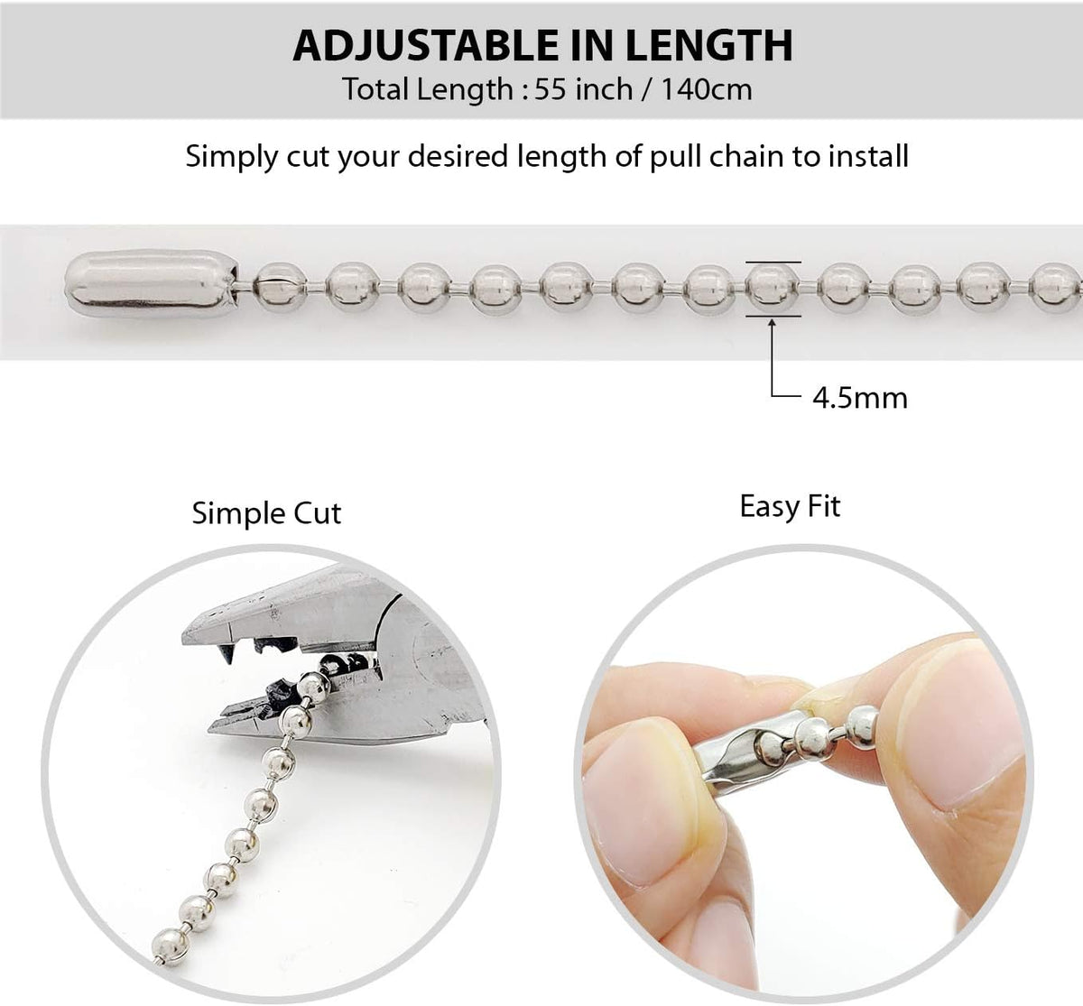 Shower Curtain Hooks Long Size 27inch/70cm, Shower Curtain Rings 12pcs, spa-Quality Look, Stainless Steel