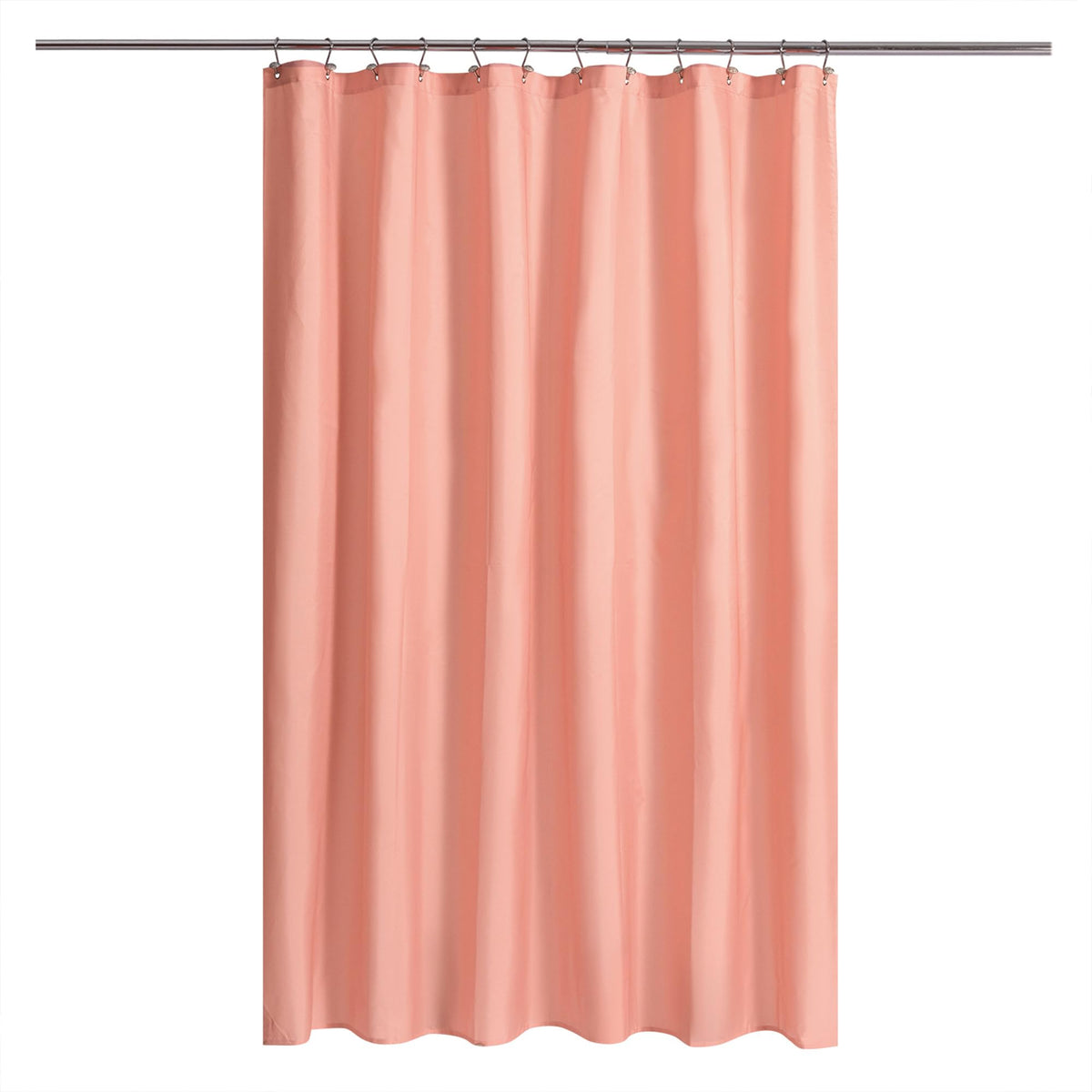 N&Y HOME Fabric Small Stall Shower Curtain Liner Extra Long 36x84, White