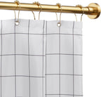 Shower Curtain Rod Tension- No Drill Non-Slip Spring Tension Shower Rod for Window or Bathroom, 43-73 inches Metal Steel, Gold