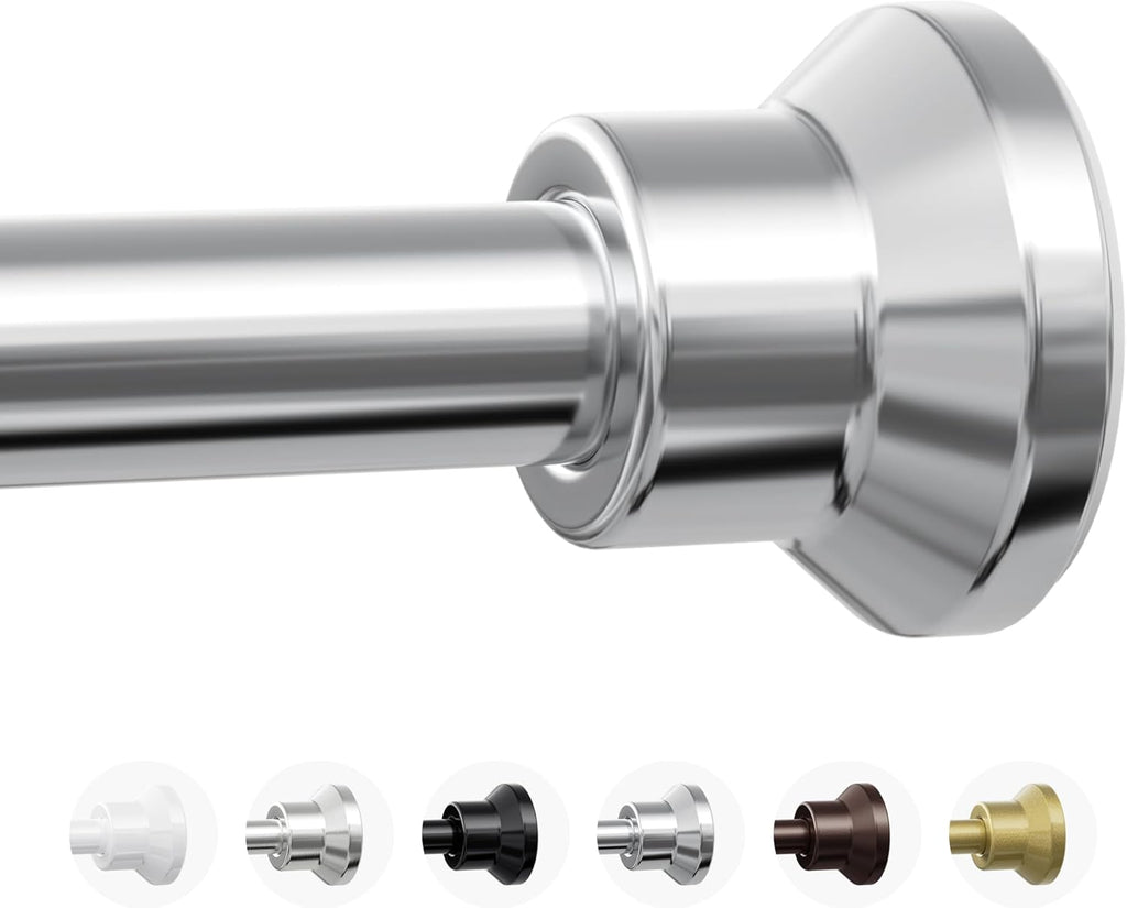 Chrsouly Shower Curtain Rod, 31-76 Inch Adjustable Tension Shower Rod