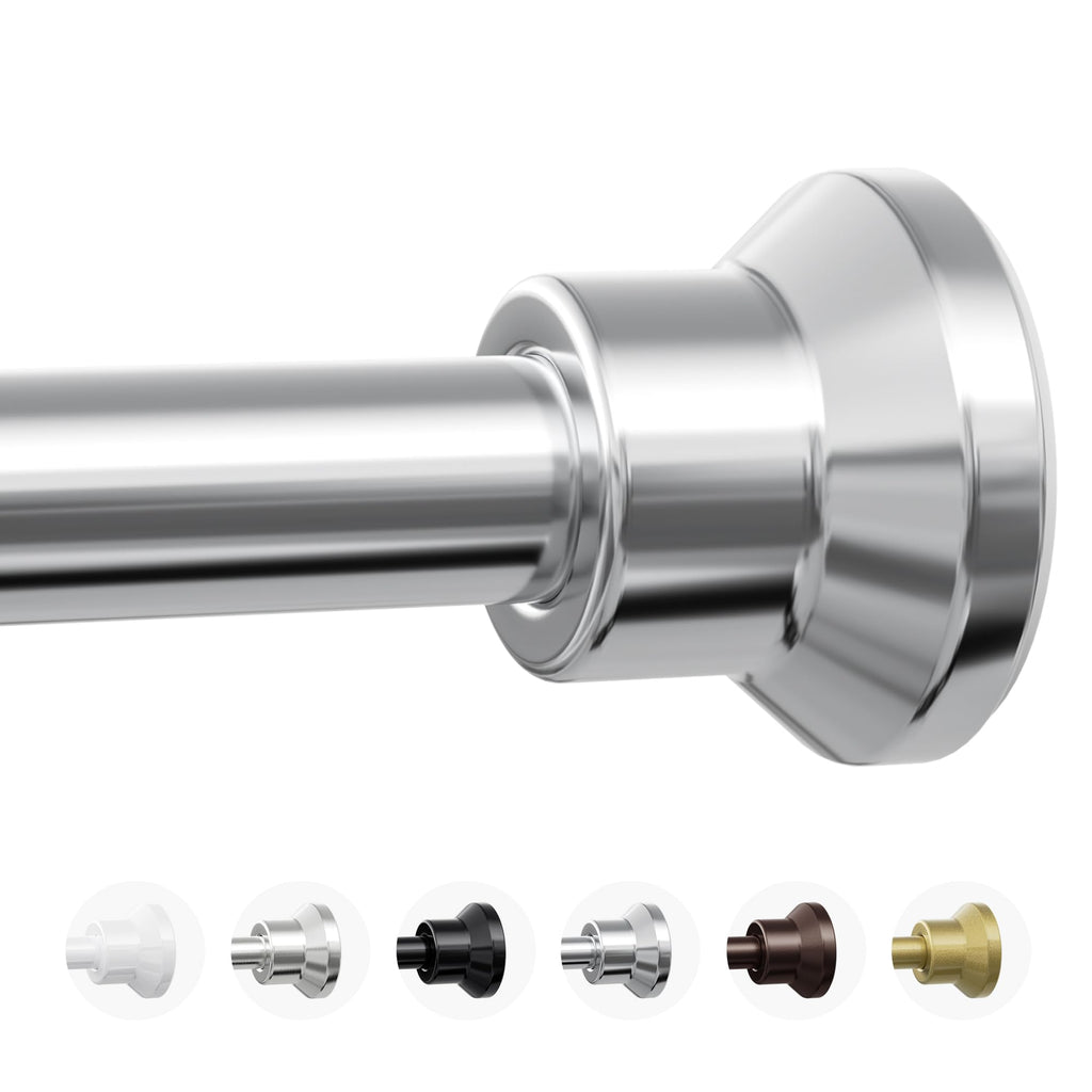 Chrsouly Shower Curtain Rod, 31-76 Inch Adjustable Tension Shower Rod