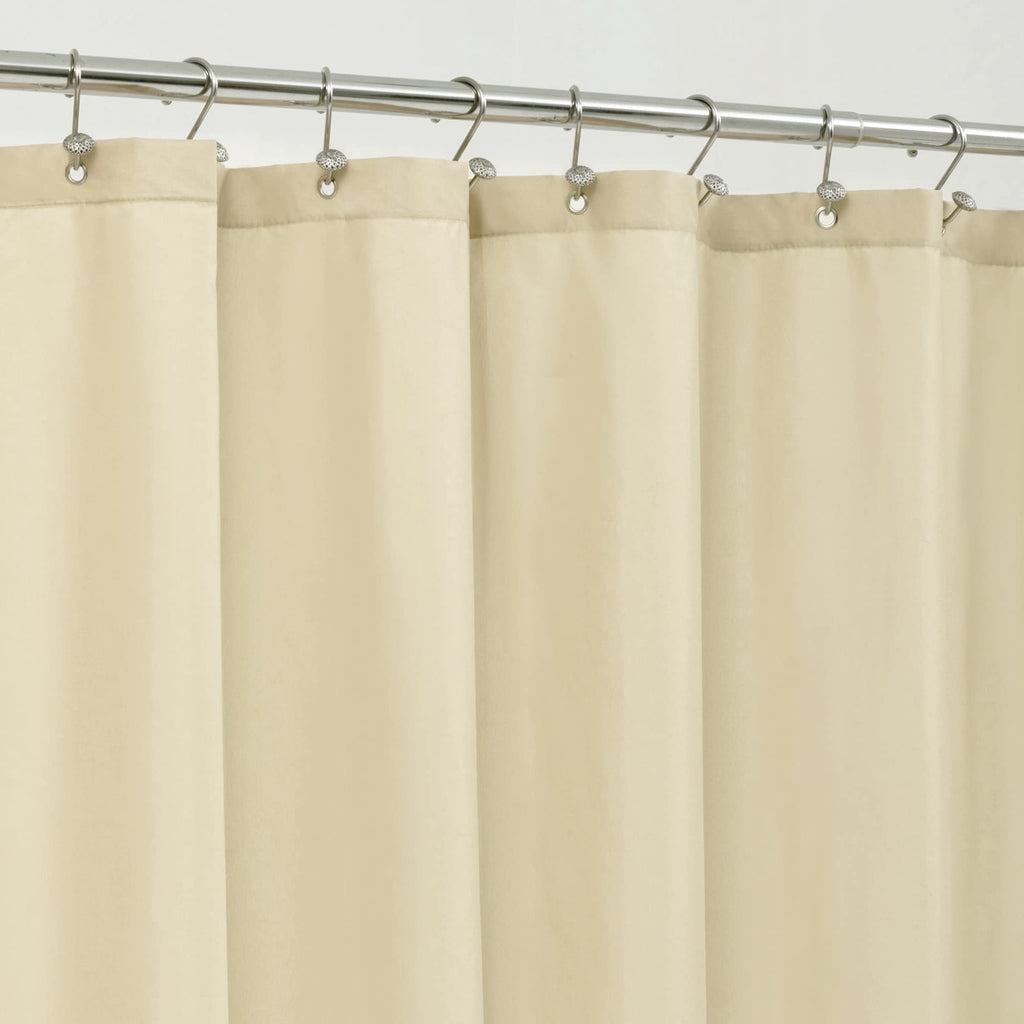 ALYVIA SPRING 72x96 Extra Long Waterproof Fabric Shower Curtain Liner White