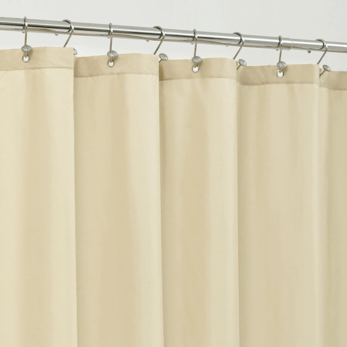 ALYVIA SPRING 72x96 Extra Long Waterproof Fabric Shower Curtain Liner White