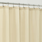 ALYVIA SPRING Waterproof Fabric Shower Curtain or Liner White, 72x72