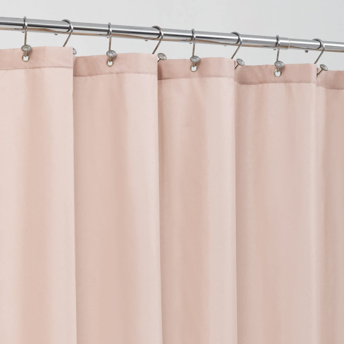 ALYVIA SPRING 72x96 Extra Long Waterproof Fabric Shower Curtain Liner White