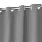 No Hook Shower Curtain or Liner, Standard Size 71 x 74, Pebble