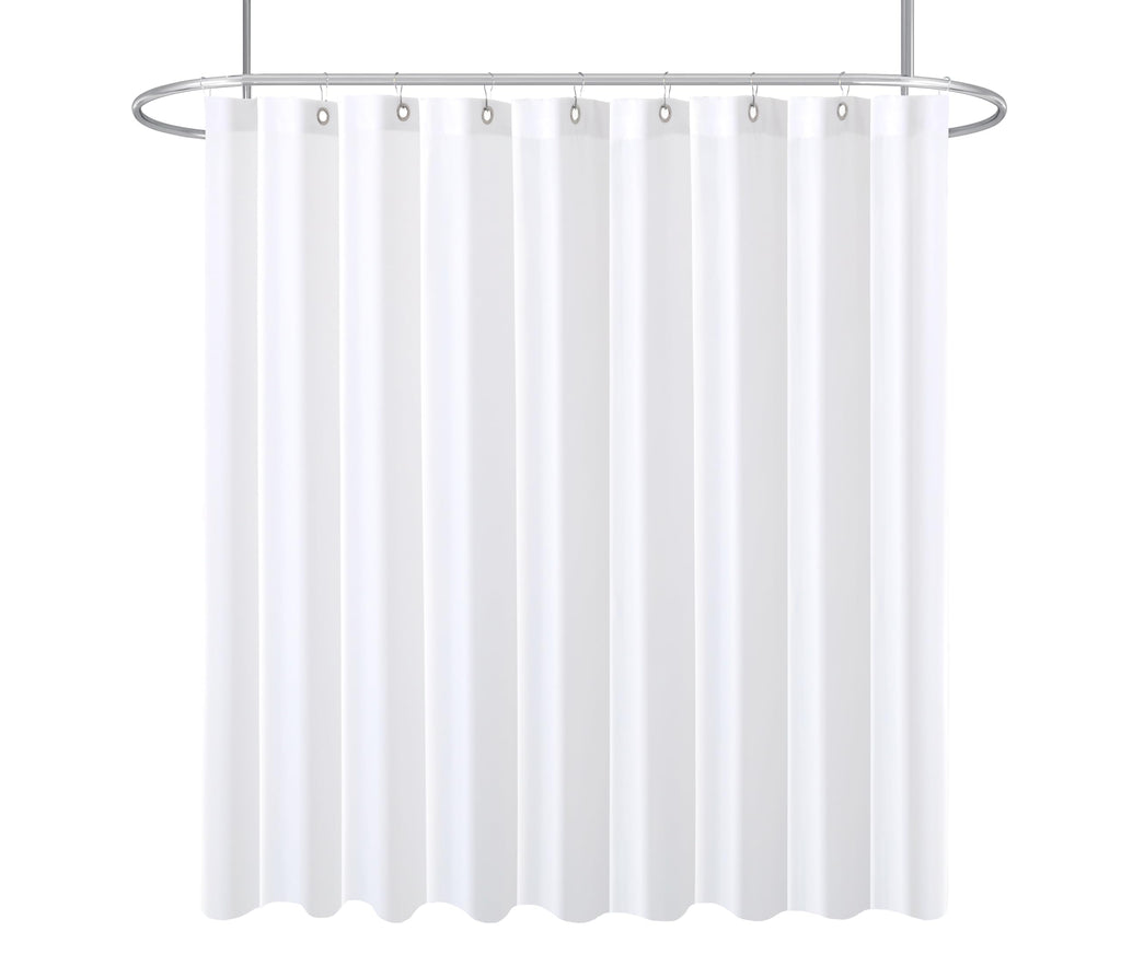 Fabric Shower Curtain Liner 60x72 Inch-White Standard Size Shower Liners