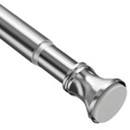 Amazer Spring Tension Shower Curtain Rod, 54-90 Inches Rust-Resistance Tension Curtain Rod Bathroom Rod, Adjustable Shower Curtain Rod No Drill, Nickel