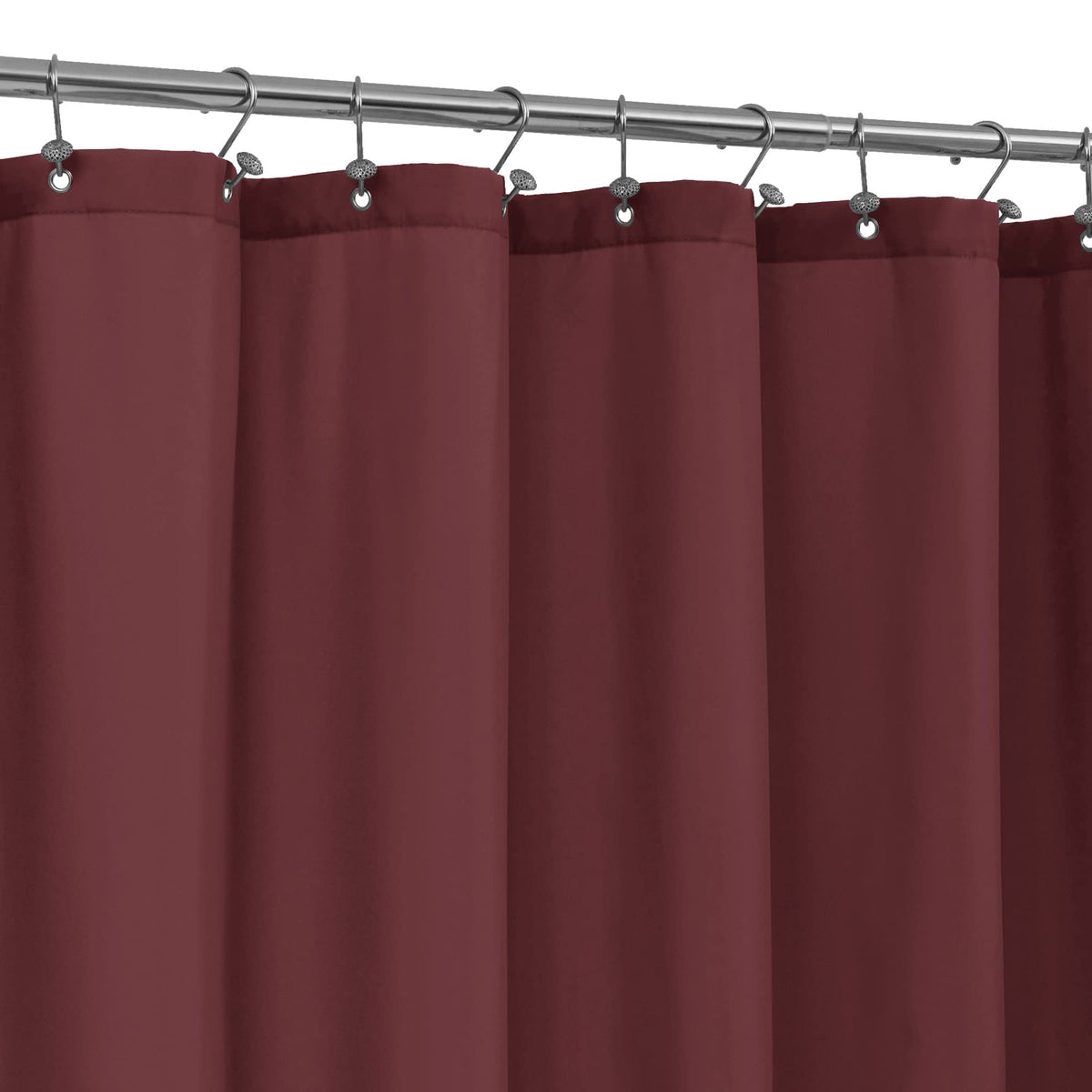 ALYVIA SPRING 72x96 Extra Long Waterproof Fabric Shower Curtain Liner White