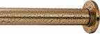 Ivilon Tension Curtain Rod - Spring Tension Rod for Windows or Shower, 24 to 36 Inch. Warm Gold