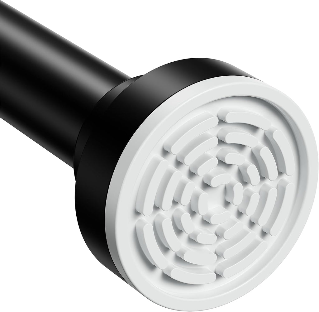 Abiglifty Black Shower Curtain Rod 33~81 Inches Adjustable