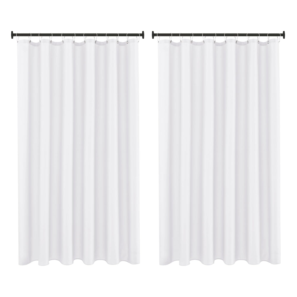 Fabric Shower Curtain Liner 60x72 Inch-White Standard Size Shower Liners