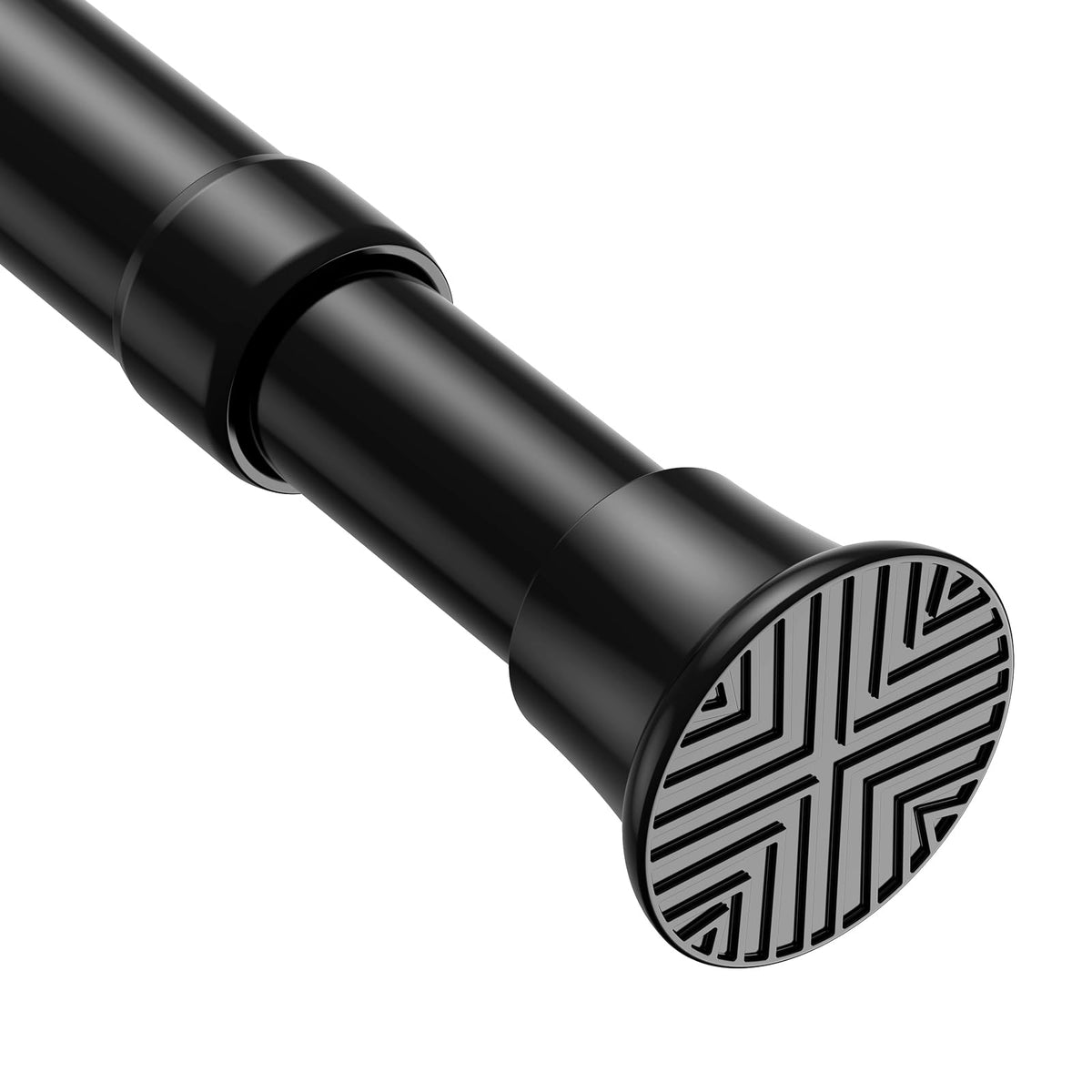 2pack Spring Tension Curtain Rods 18-36 Inch Adjustable Black Tension Rod
