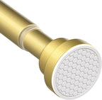 AIZESI Shower Curtain Rod 43 to 73 Inch Spring Tension Rods No Drill, White