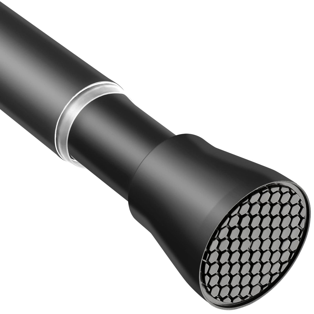 AIZESI Shower Curtain Rod 43 to 73 Inch Spring Tension Rods No Drill, White