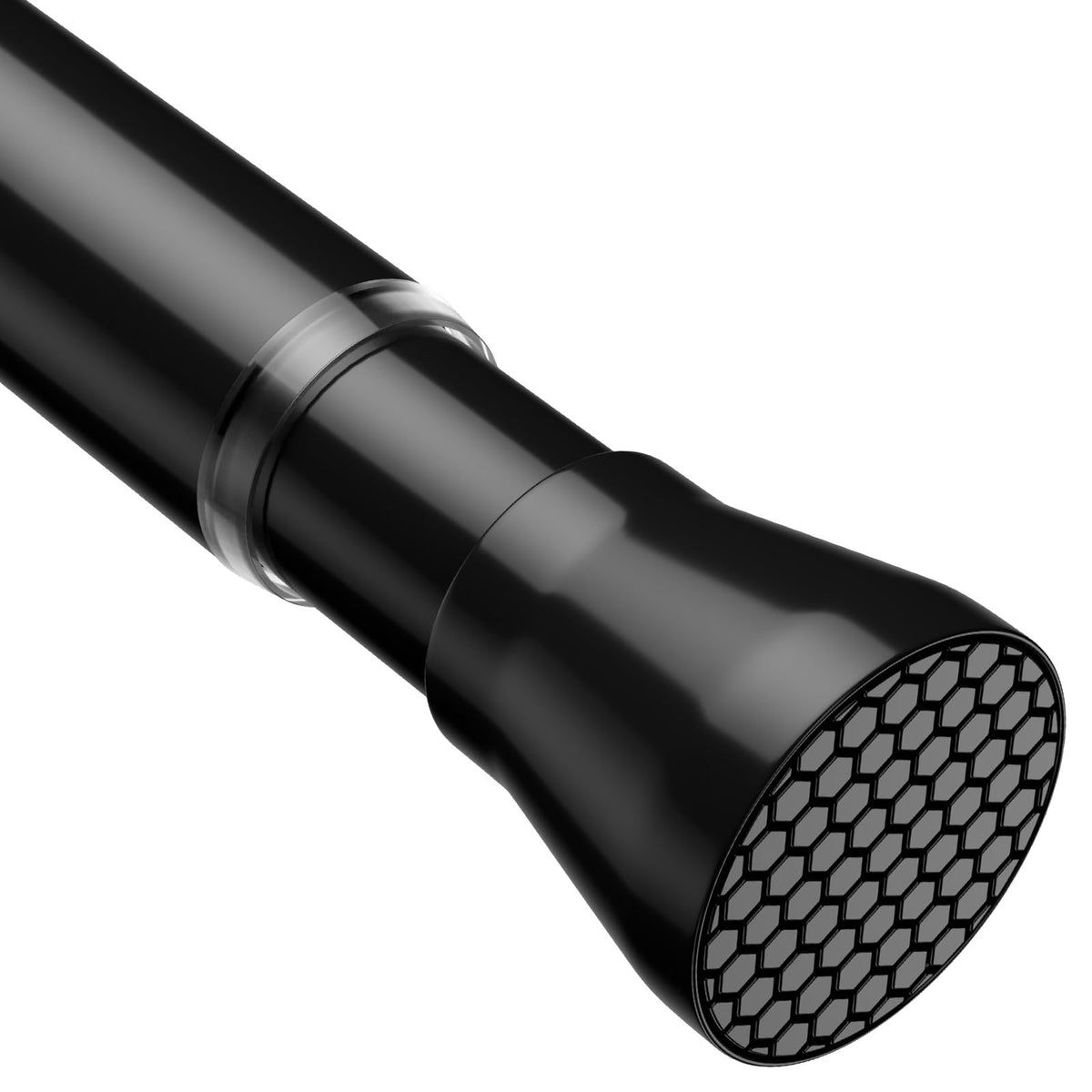 AIZESI Shower Curtain Rod 43 to 73 Inch Spring Tension Rods No Drill, White