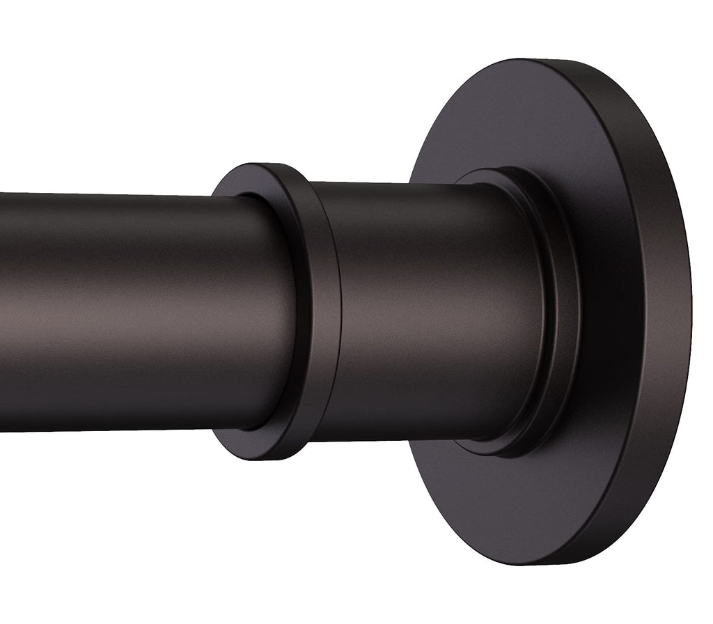 BRIOFOX Industrial Shower Curtain Rod - Rustproof Non-Slip 43-72 Inch 304 Stainless Steel Tension Curtain Rod for Window or Bathroom, Brushed Nickel