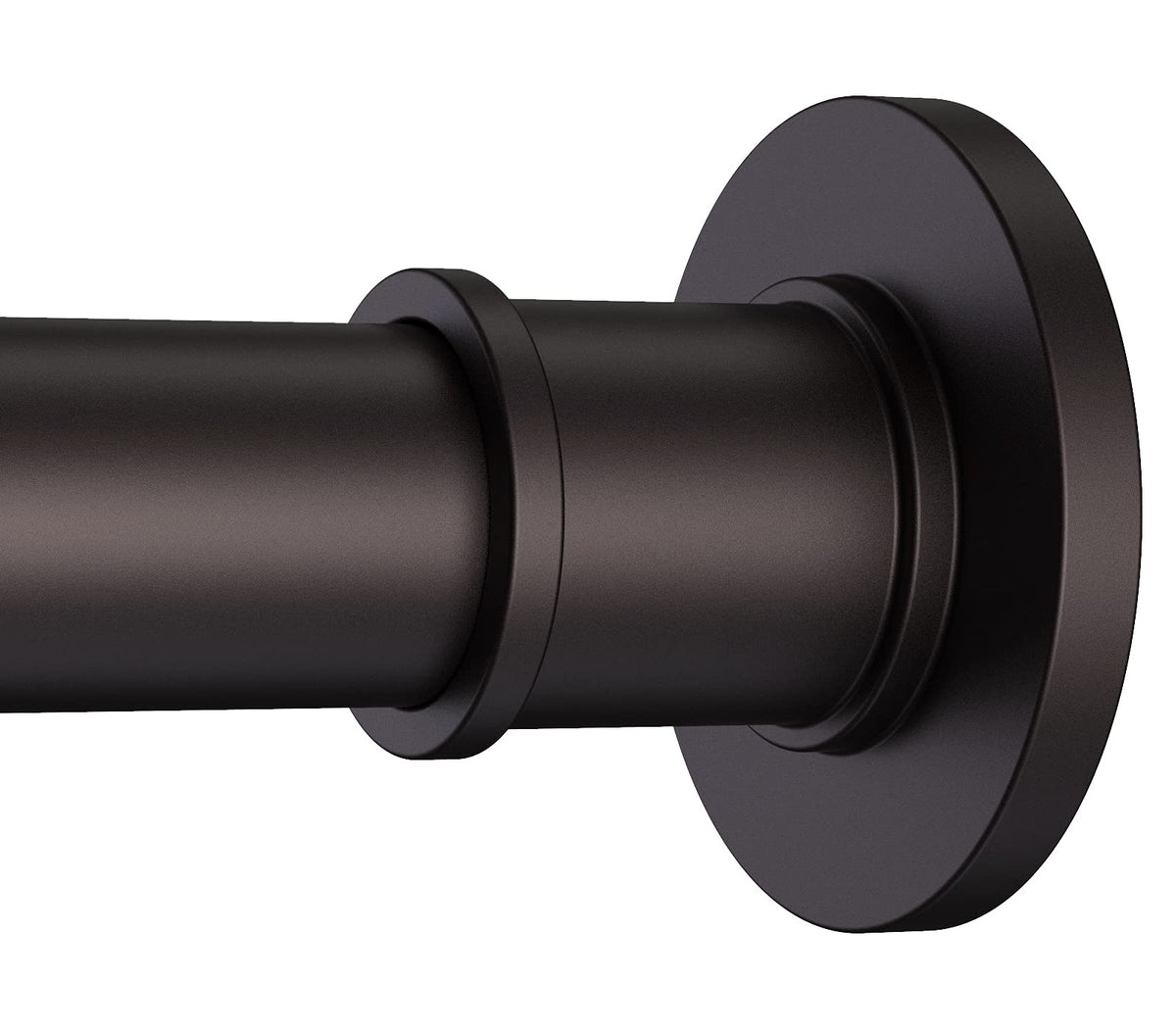 BRIOFOX Industrial Shower Curtain Rod - Rustproof Non-Slip 43-72 Inch 304 Stainless Steel Tension Curtain Rod for Window or Bathroom, Brushed Nickel