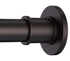 BRIOFOX Industrial Shower Curtain Rod - Rustproof Non-Slip 43-72 Inch 304 Stainless Steel Tension Curtain Rod for Window or Bathroom, Chrome