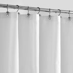 ALYVIA SPRING 72x96 Extra Long Waterproof Fabric Shower Curtain Liner White