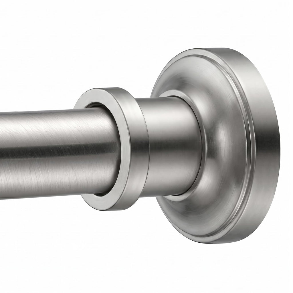 BRIOFOX Bronze Tension Curtain Rod 24 to 78 Inch(2-6.5ft) - Spring Tension Shower Curtain Rod, No Drilling Oil Rubbed Bronze Tension Rod for Curtains Windows