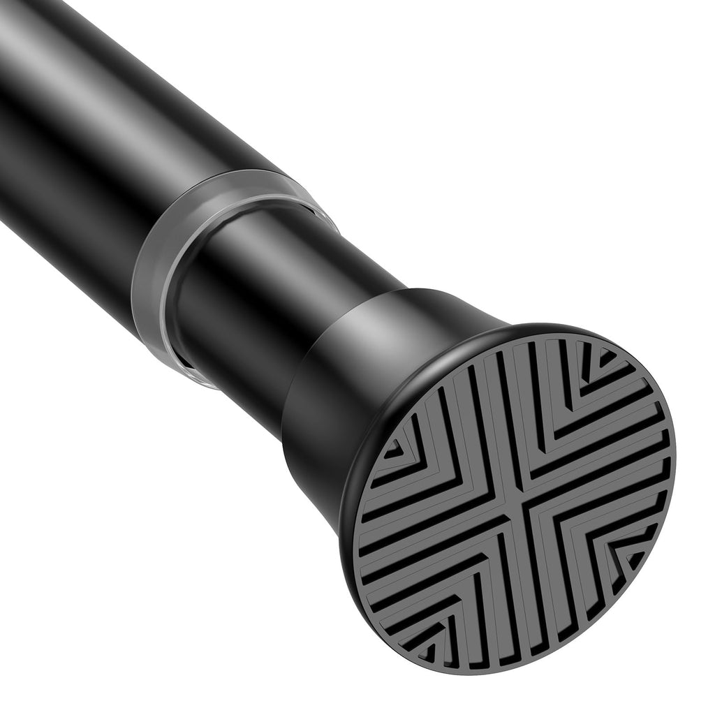 2pack Spring Tension Curtain Rods 18-36 Inch Adjustable Black Tension Rod