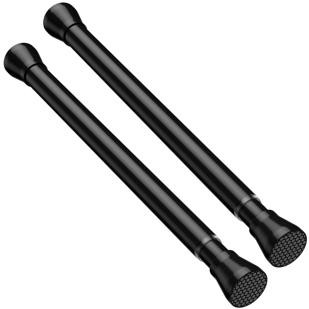 AIZESI Shower Curtain Rod 43 to 73 Inch Spring Tension Rods No Drill, White