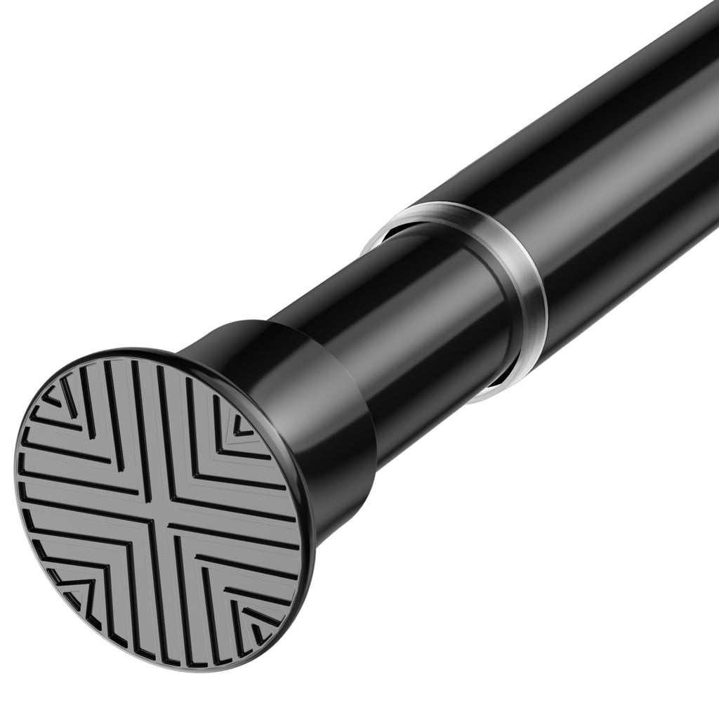 Shower Curtain Rod 32-76 Inch Tension Rods No Drilling, Black