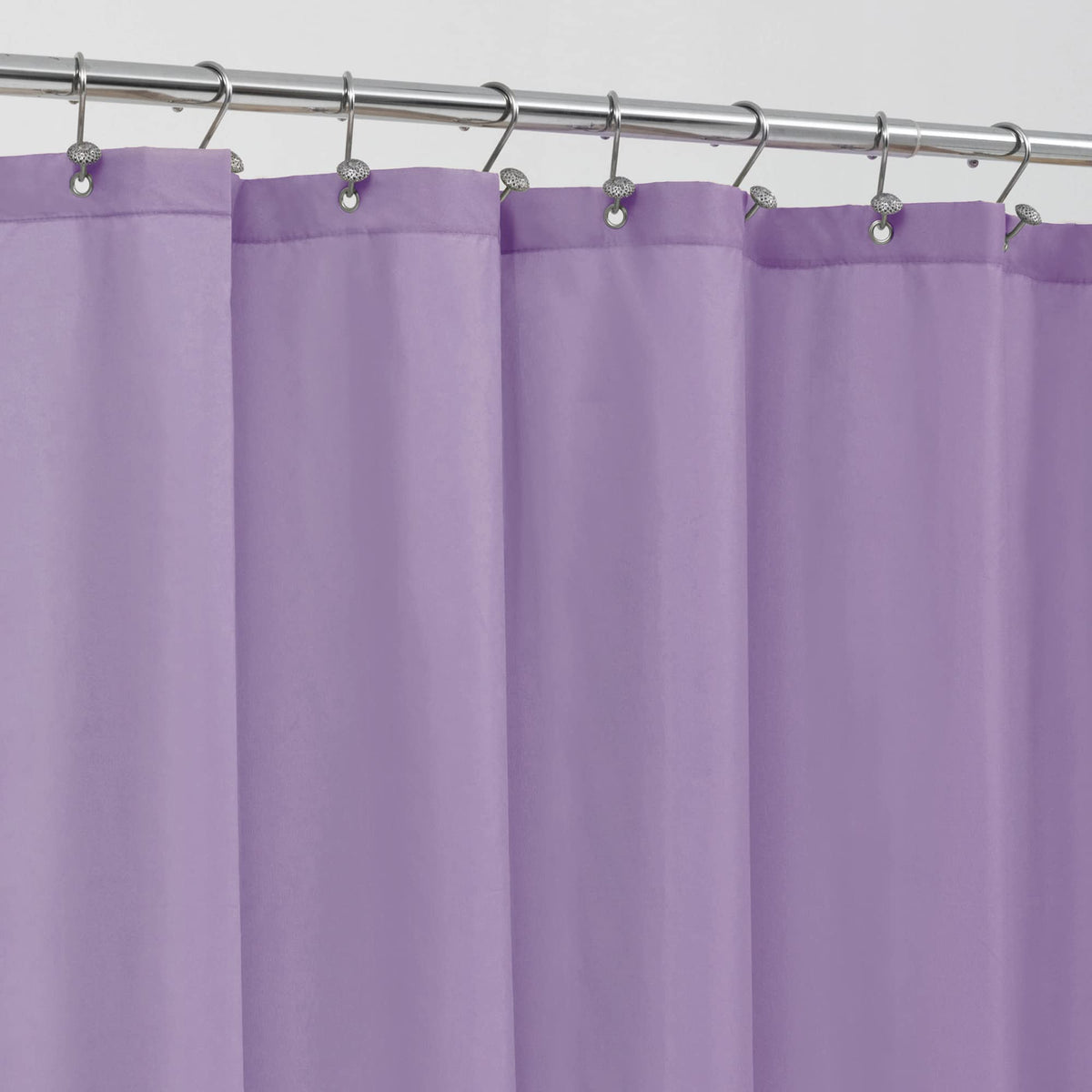 ALYVIA SPRING Waterproof Fabric Shower Curtain or Liner White, 72x72