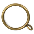 Antique Brass Curtain Rings with Eyelets for Up to 1.2-inch Curtain Rods (Set of 30 PCS Curtain Rings)