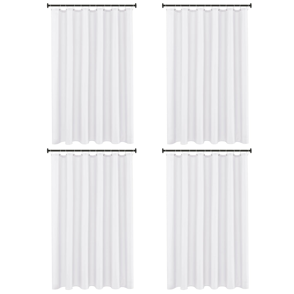 Fabric Shower Curtain Liner 60x72 Inch-White Standard Size Shower Liners