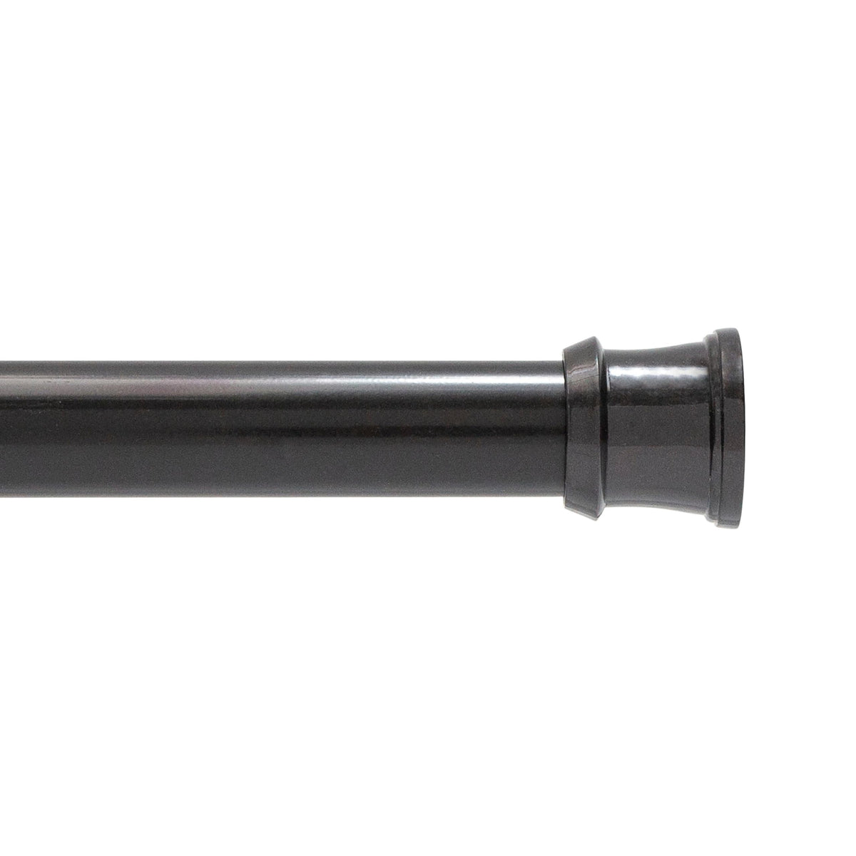 Kenney KN609C/10 Twist & Fit No Tools Camlock Tension Easy Install Shower Curtain Rod with Non-Slip, Non-Scratch Ends, 42-72" Adjustable Length, White, 1" Diameter Rust Resistant Steel Tube