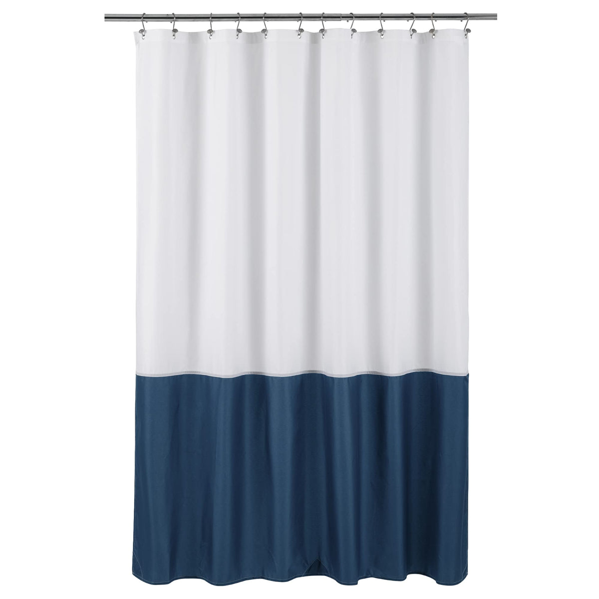 ALYVIA SPRING 72x96 Extra Long Waterproof Fabric Shower Curtain Liner White