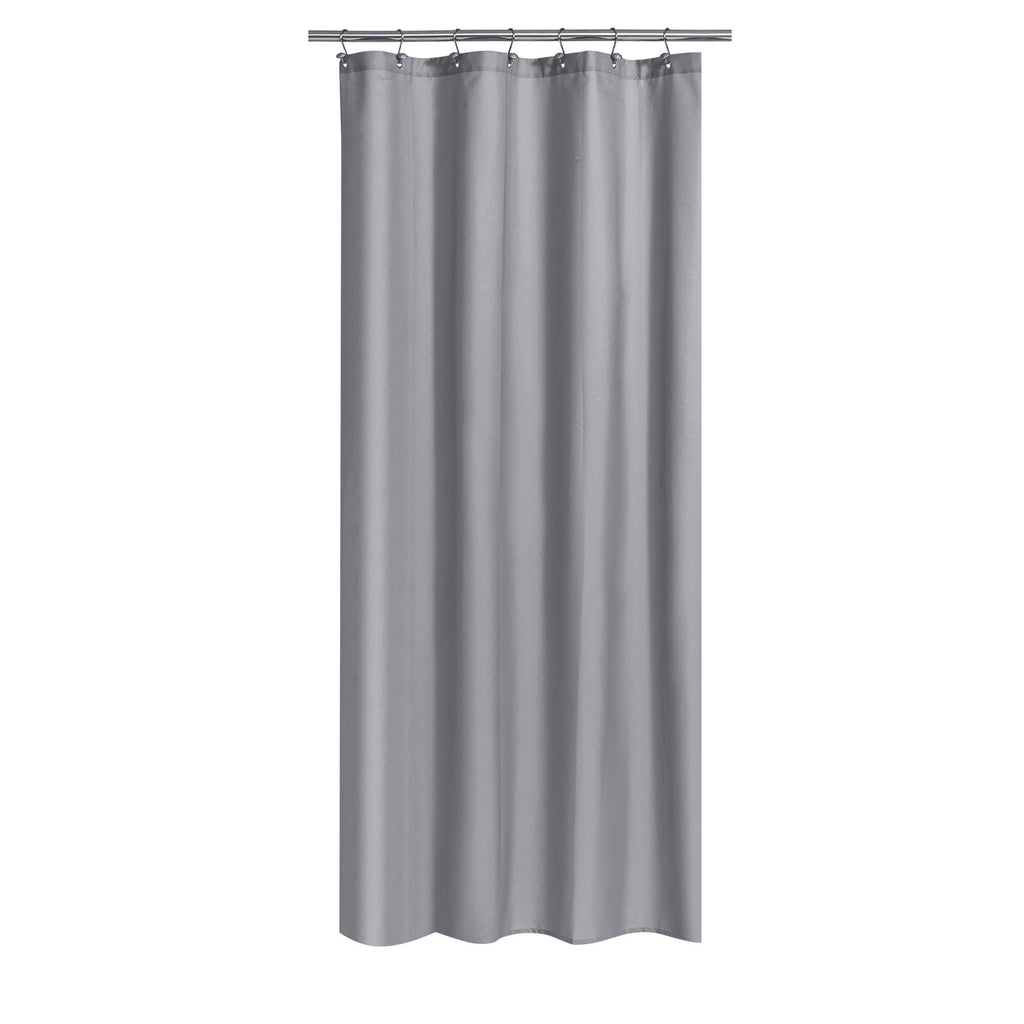 N&Y HOME Fabric Small Stall Shower Curtain Liner Extra Long 36x84, White