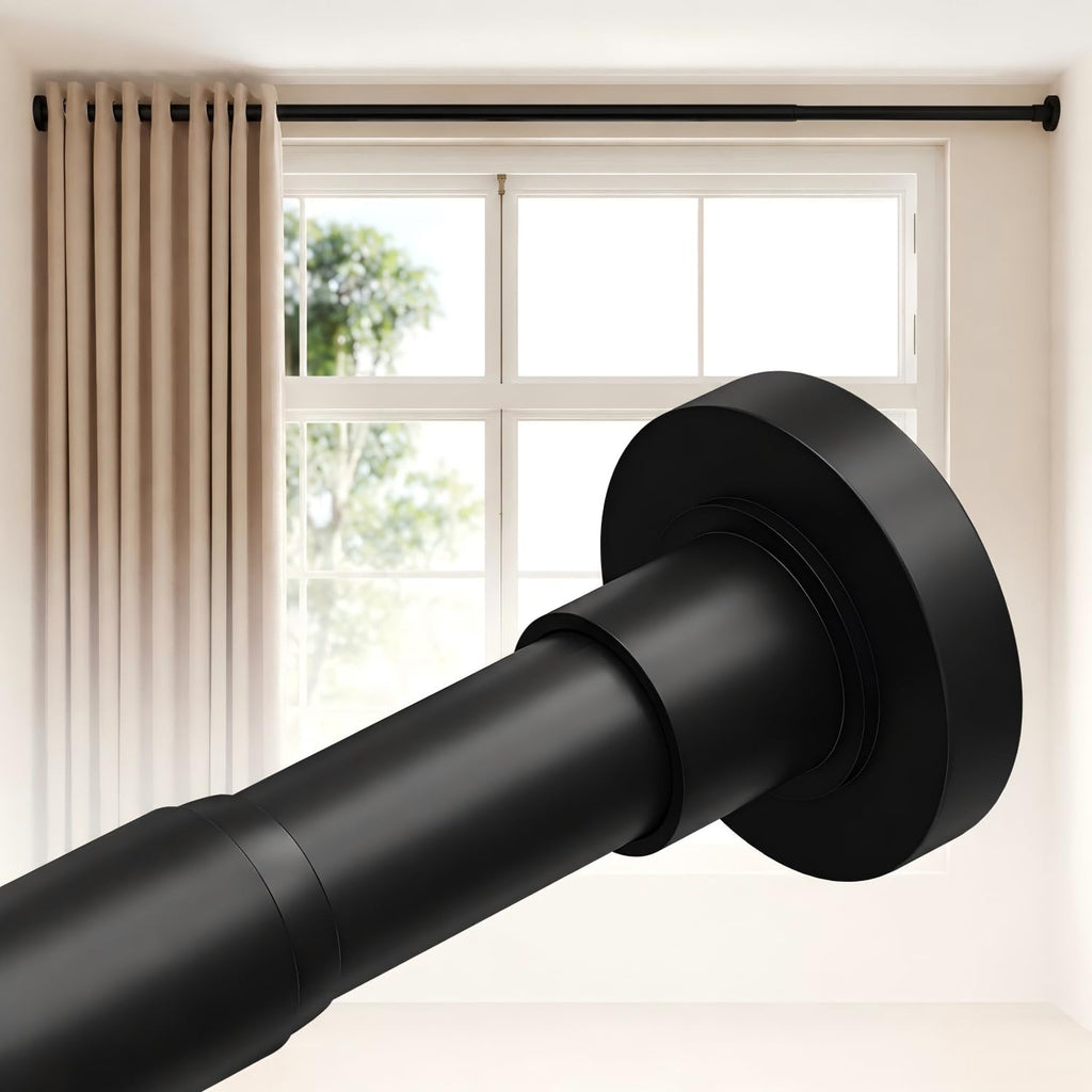 ALLZONE Tension Shower Curtain Rod, 29-84 In, Spring Loaded Curtain Rod