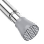 AIZESI Shower Curtain Rod 43 to 73 Inch Spring Tension Rods No Drill, White