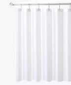 Fabric Shower Curtain Liner 60x72 Inch-White Standard Size Shower Liners