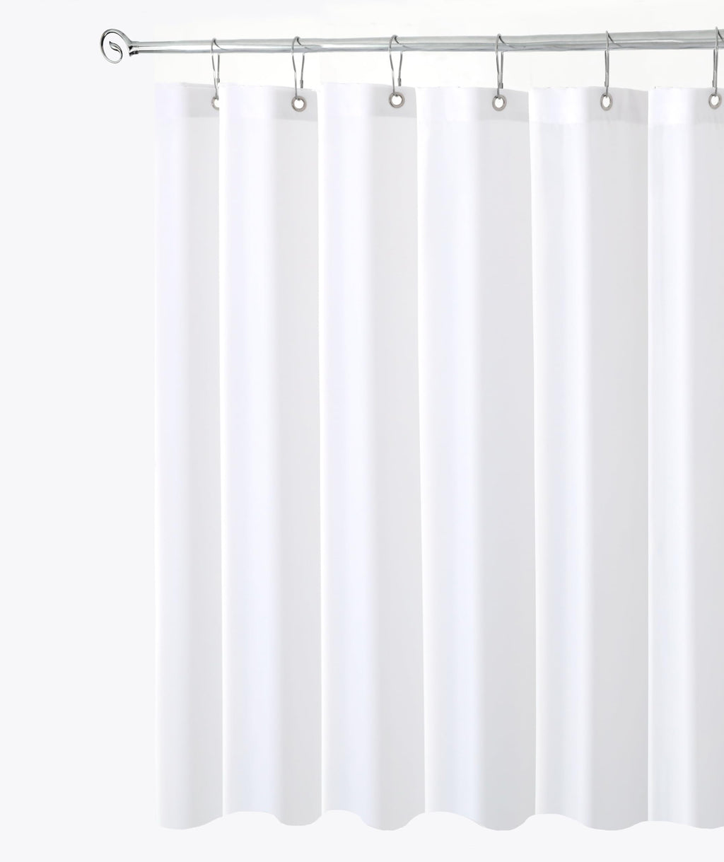 Fabric Shower Curtain Liner 60x72 Inch-White Standard Size Shower Liners