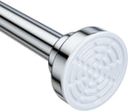 Ausemku Shower Curtain Rod Tension - 32-80 Inch Never Rust Non-Slip Spring Tension Curtain Rod No Drilling Stainless Steel Curtain Rod Use Bathroom Kitchen（Silver）