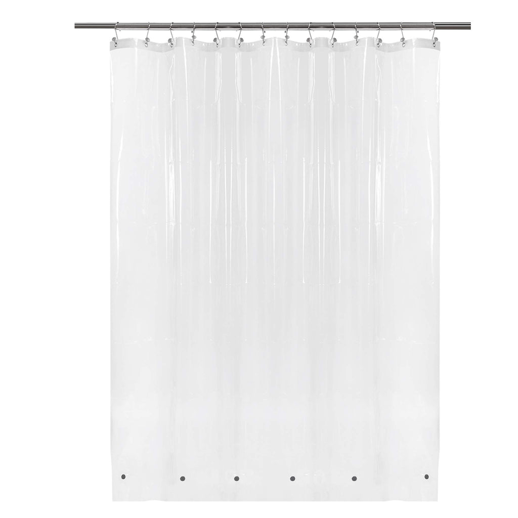 Barossa Design Oeko-tex Certified Shower Curtain Liner Standard Size, Clear