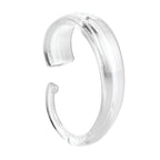 iDesign Plastic Shower Curtain C Hooks, Set of 12, Clear