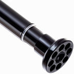 Grey Shower Curtain Rod 28"-39.5", Never Rust Anti-Slip Adjustable Tension Curtain Rods No Drilling, Heavy Duty Spring Enlarged Diameter 1" Tension Rod for Bathroom/Closet/Room Divider